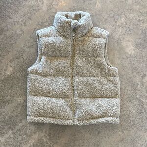 Tan puffy vest